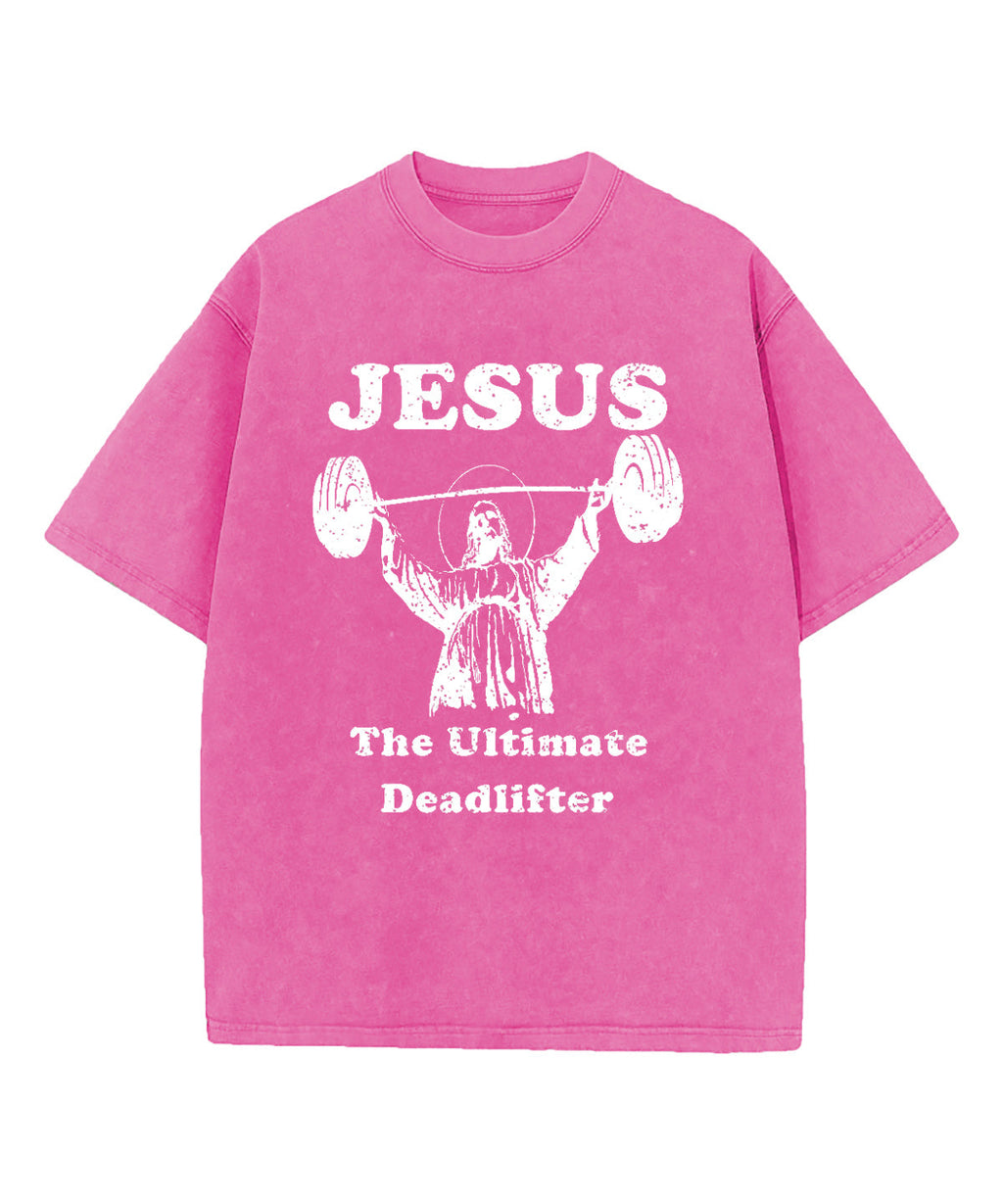 The Ultimate Deadlifter Washed Christian T-shirt Hoodie, Sweatshirt | CiraTrend.com (Image 4)
