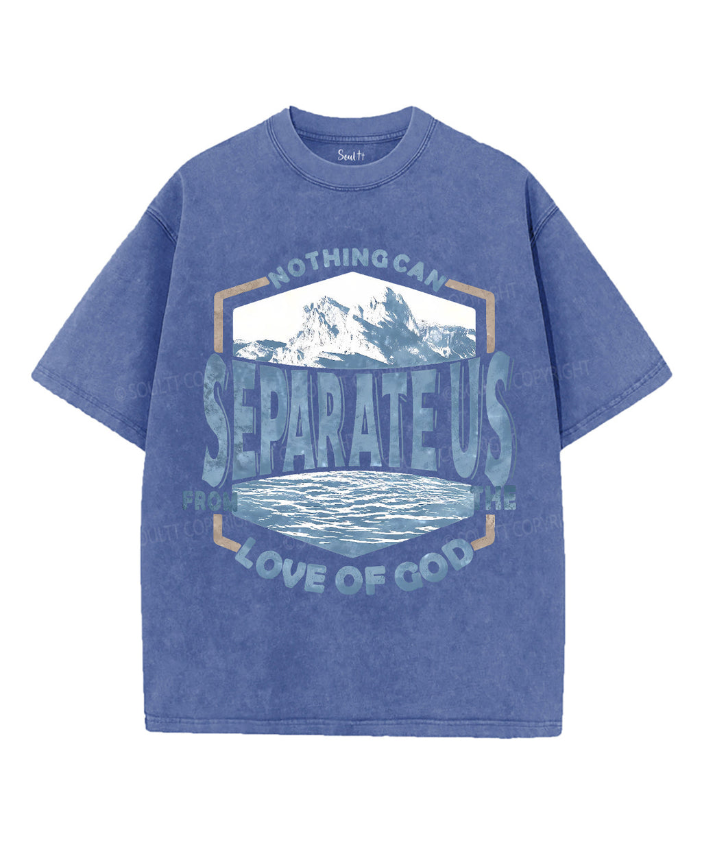 Nothing Can Separate Us Unisex Washed Christian T-shirt Hoodie, Sweatshirt | CiraTrend.com (Image 4)