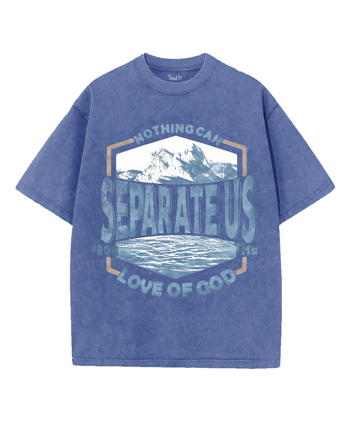 Nothing Can Separate Us Unisex Washed Christian T-shirt Hoodie, Sweatshirt | CiraTrend.com (Image 4)