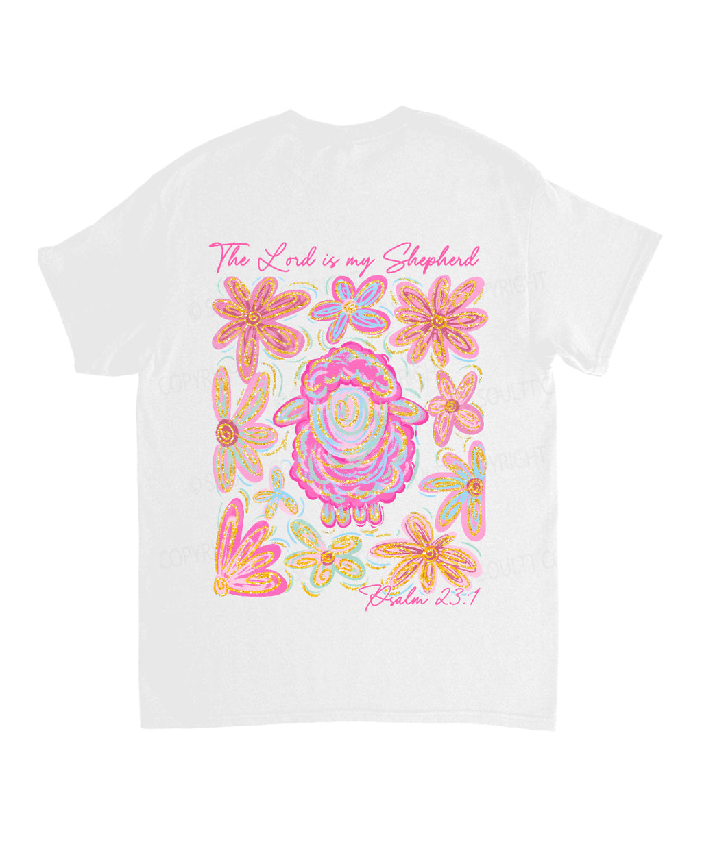 The Lord Is My Shepherd Double Sided Unisex Cotton Christian T-Shirt Style002 Hoodie, Sweatshirt | CiraTrend.com (Image 3)