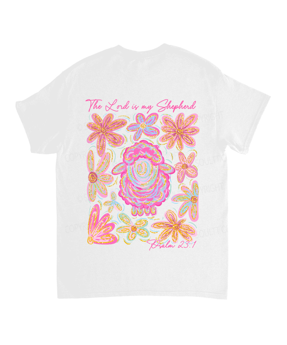 The Lord Is My Shepherd Double Sided Unisex Cotton Christian T-Shirt Style002 Hoodie, Sweatshirt | CiraTrend.com (Image 3)