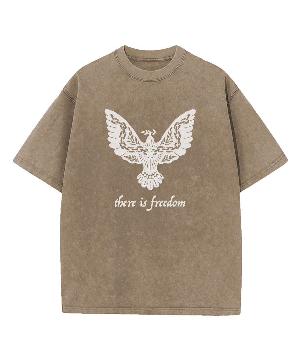 There Is Freedom Washed Christian T-shirt Hoodie, Sweatshirt | CiraTrend.com (Image 5)