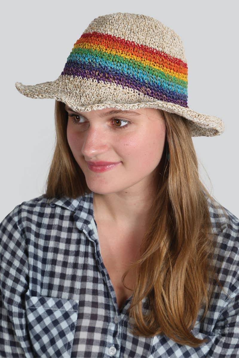 Rainbow Hemp Hat (HAT-75)