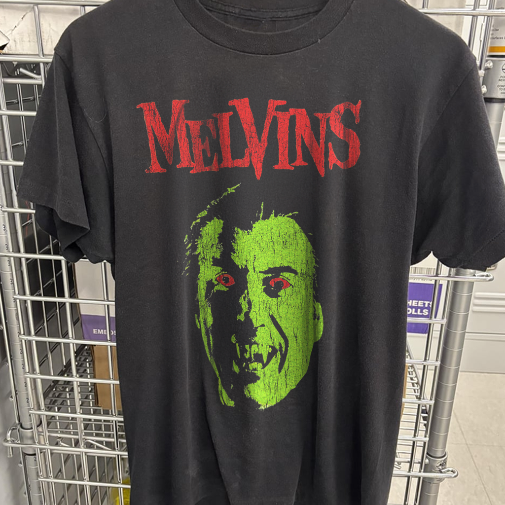 90s MELVINS 'DRACULA' RARE WASHED BLACK T-SHIRT