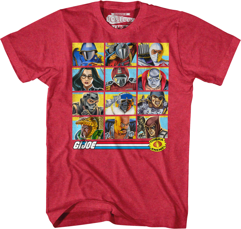 Red Cobra Organization's Dirty Dozen GI Joe T-Shirt Hoodie, Sweatshirt | CiraTrend.com (Image 1)