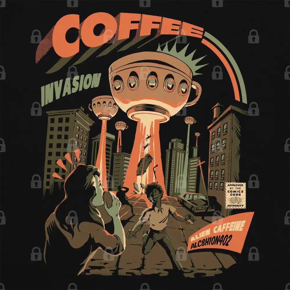 Coffee Invasion T-Shirt Hoodie, Sweatshirt | CiraTrend.com (Image 1)