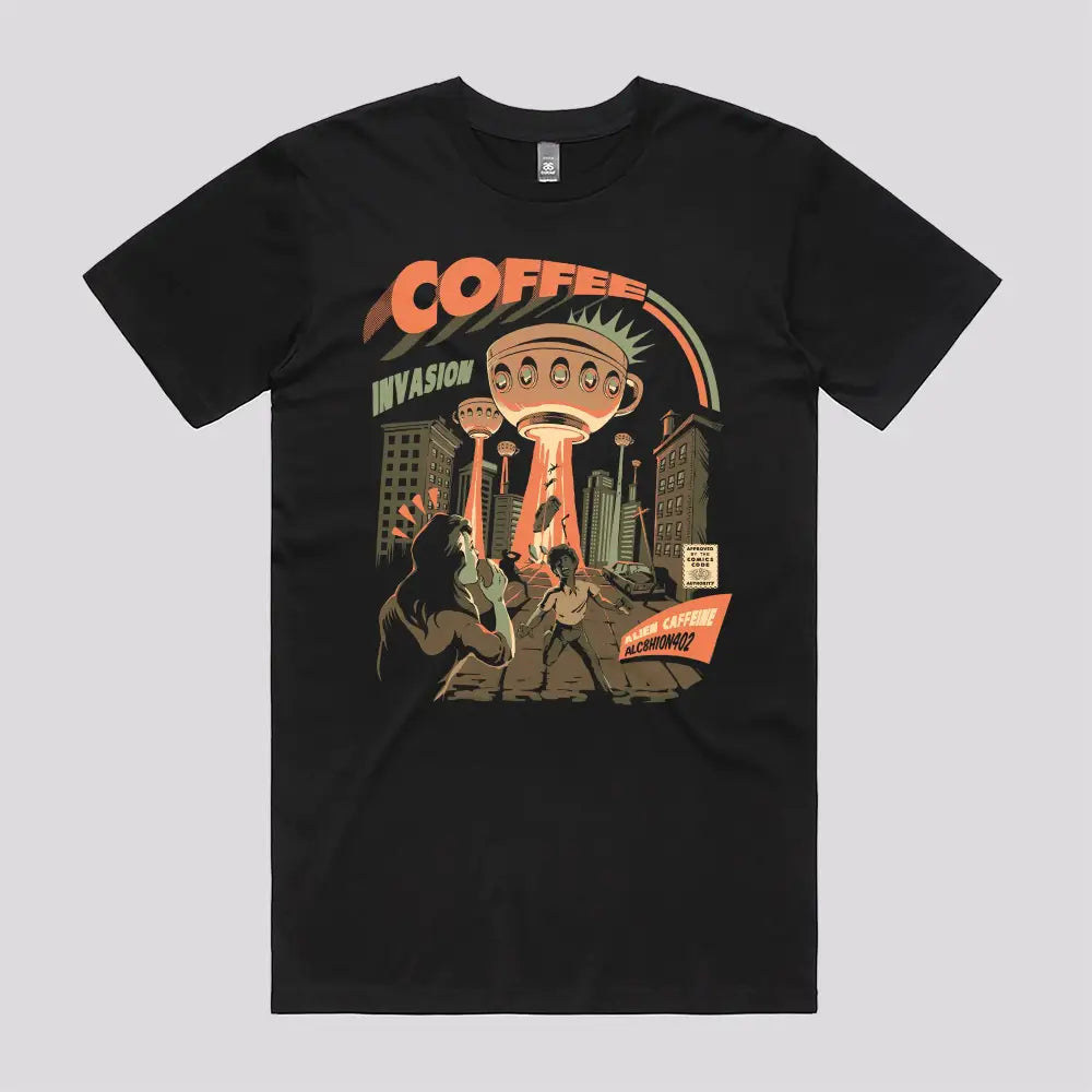 Coffee Invasion T-Shirt Hoodie, Sweatshirt | CiraTrend.com (Image 2)