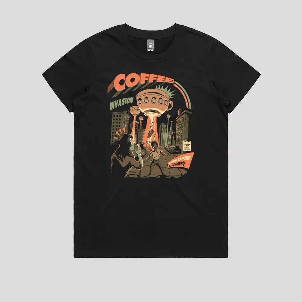 Coffee Invasion T-Shirt Hoodie, Sweatshirt | CiraTrend.com (Image 3)