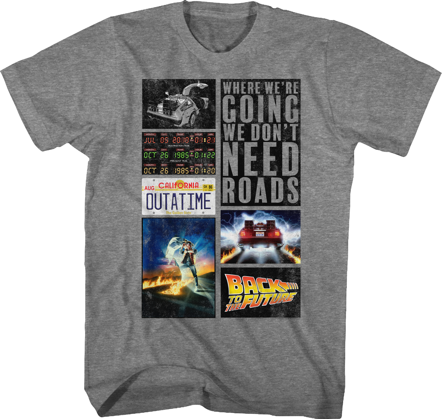 Collage Back To The Future T-Shirt Hoodie, Sweatshirt | CiraTrend.com (Image 1)