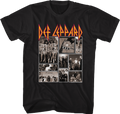 Black and White Collage Def Leppard T-Shirt Hoodie, Sweatshirt | CiraTrend.com (Image 1)