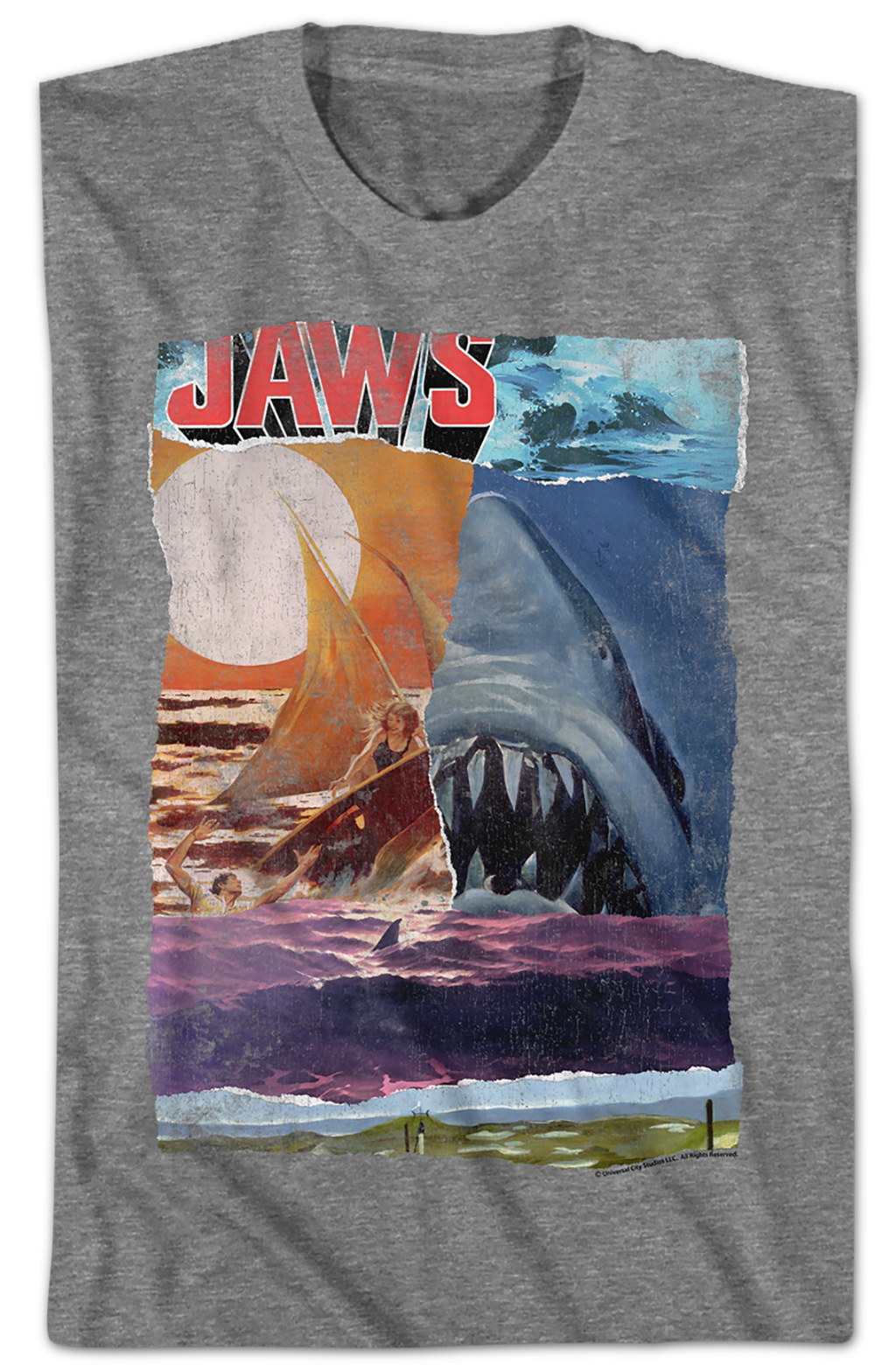 Collage Jaws T-Shirt Hoodie, Sweatshirt | CiraTrend.com (Image 2)