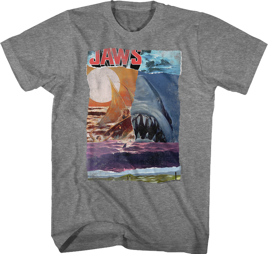Collage Jaws T-Shirt Hoodie, Sweatshirt | CiraTrend.com (Image 1)