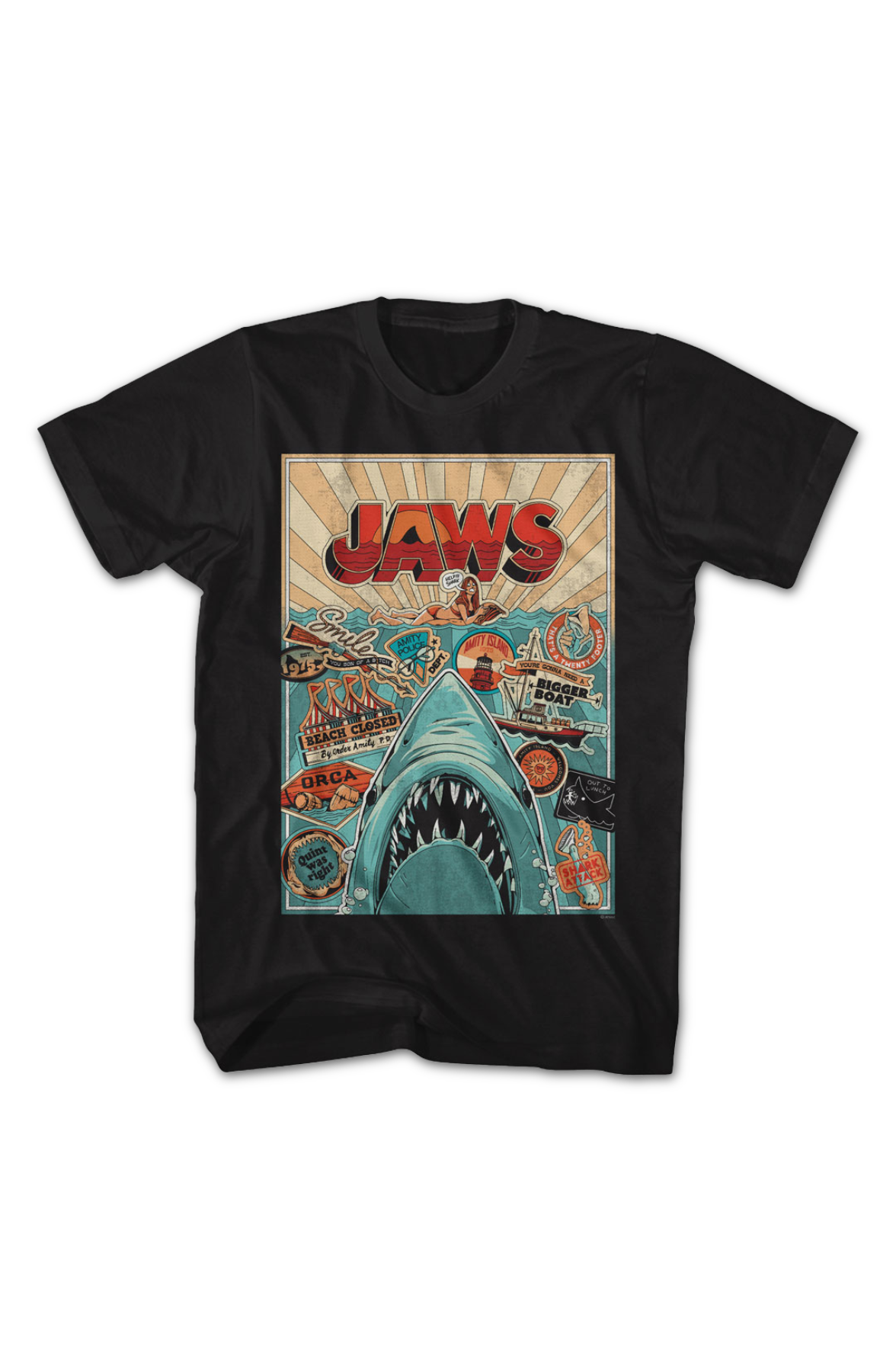 Collage Poster Jaws T-Shirts, Hoodie, Sweatshirt
