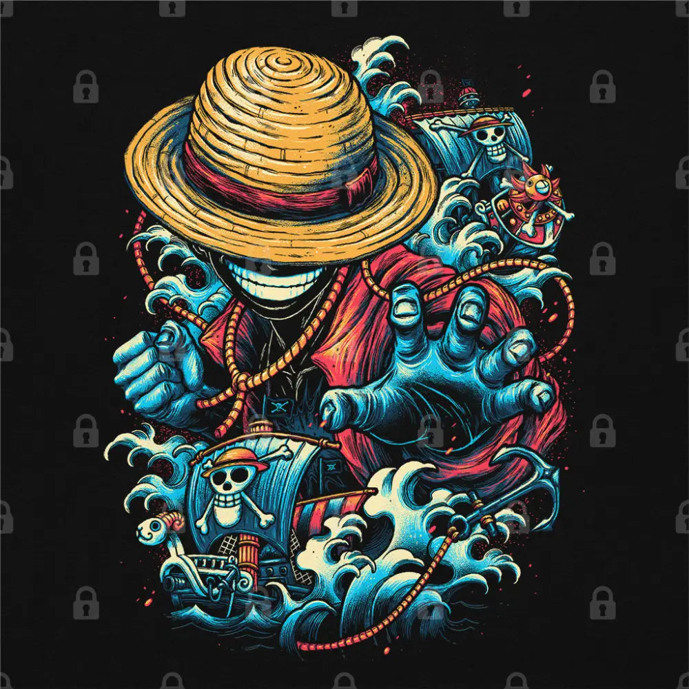 Colorful Pirate T-Shirt Hoodie, Sweatshirt | CiraTrend.com (Image 1)