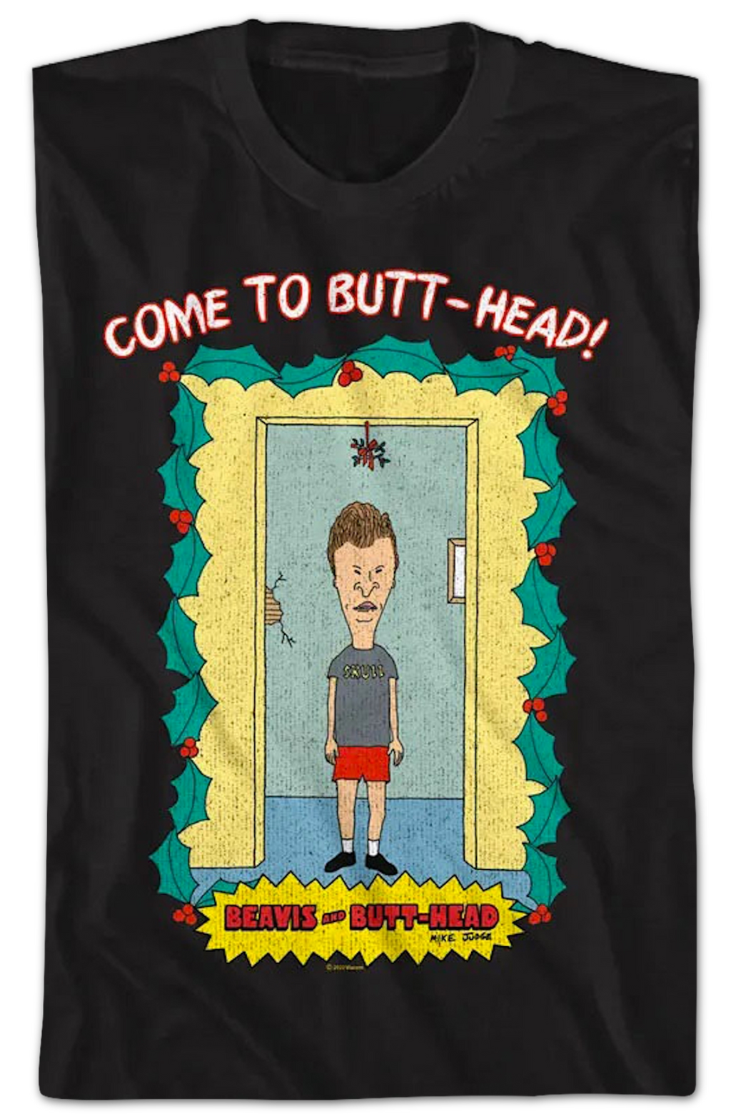 Come To Butt-Head Mistletoe Beavis And Butt-Head T-Shirt Hoodie, Sweatshirt | CiraTrend.com (Image 2)