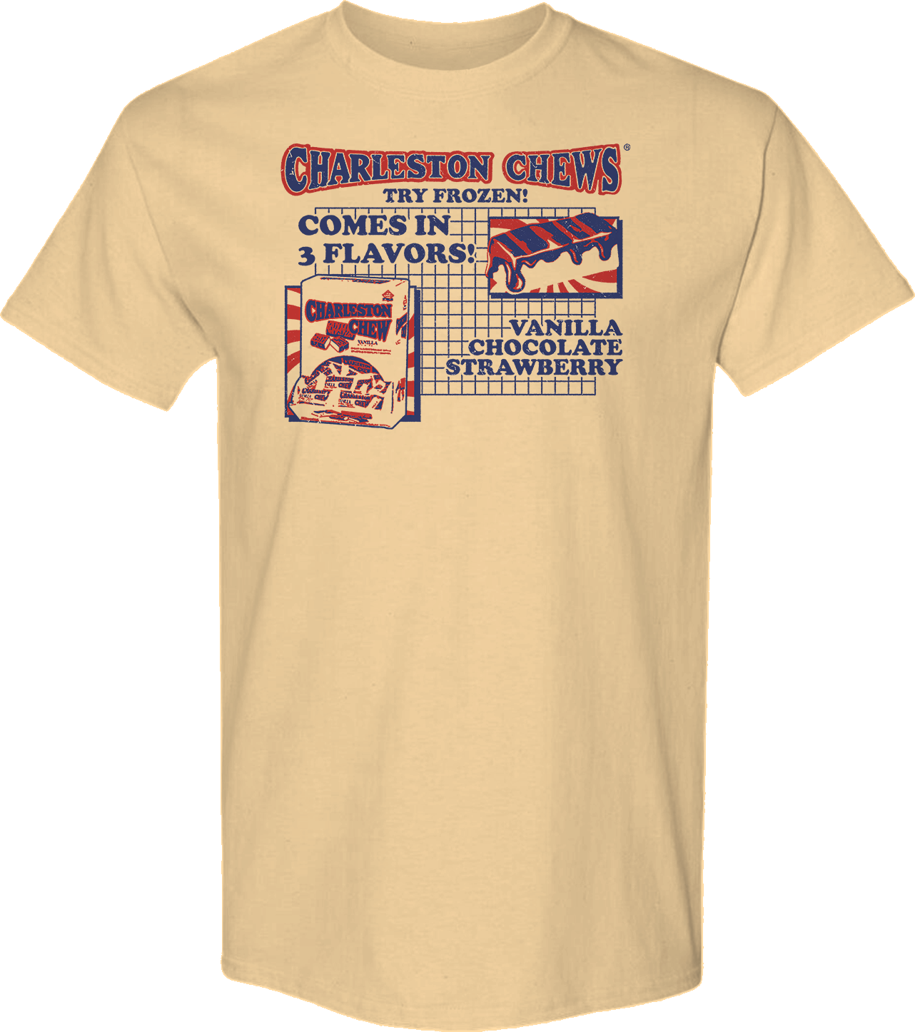 Comes In 3 Flavors Charleston Chew T-Shirt Hoodie, Sweatshirt | CiraTrend.com (Image 1)