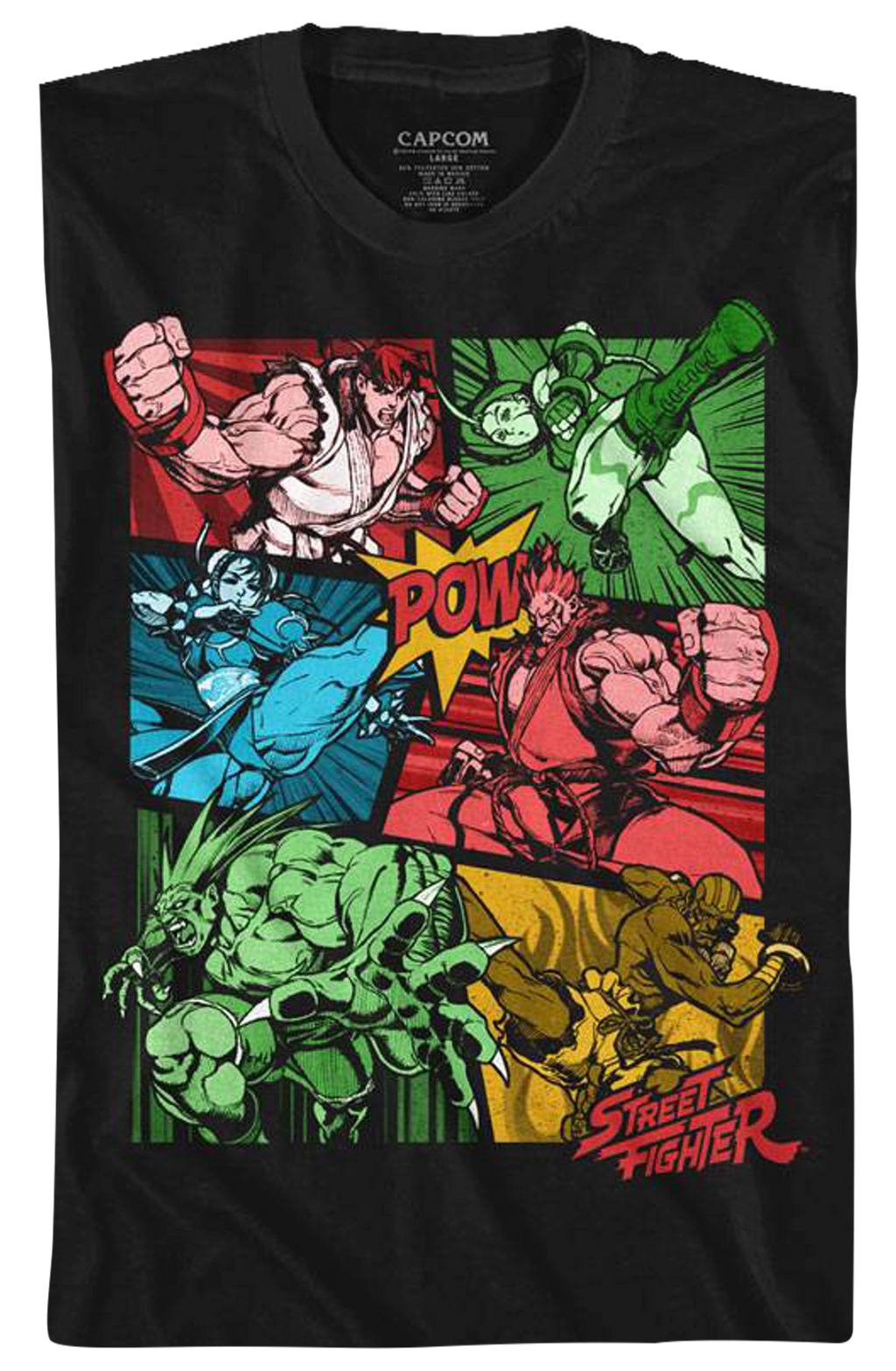 Comic Book Action Street Fighter T-Shirt Hoodie, Sweatshirt | CiraTrend.com (Image 2)