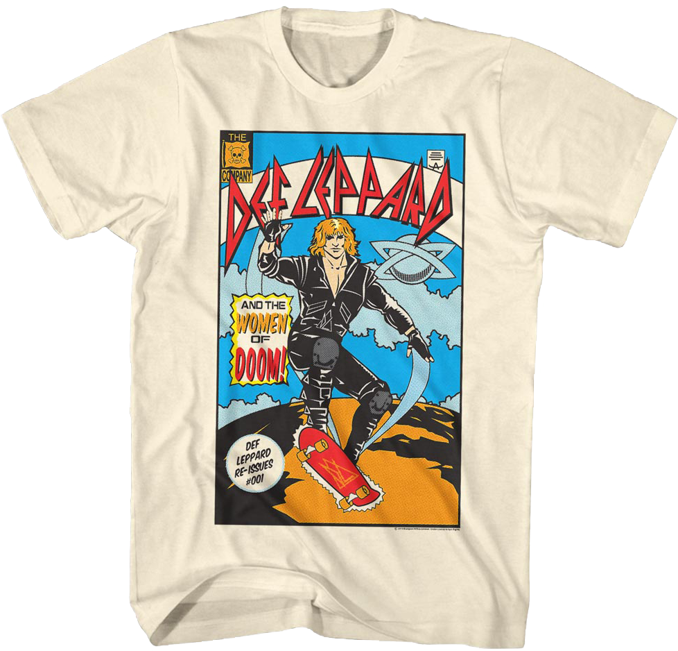 Comic Book Cover Def Leppard T-Shirt Hoodie, Sweatshirt | CiraTrend.com (Image 1)