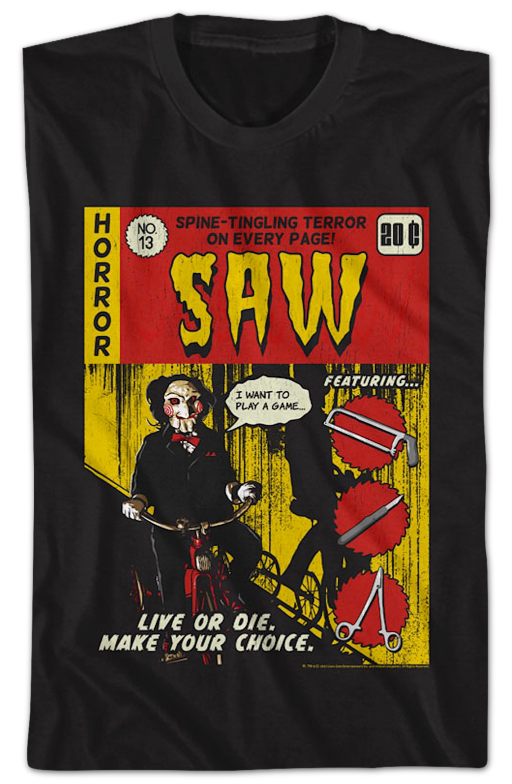 Comic Book Cover Saw T-Shirt Hoodie, Sweatshirt | CiraTrend.com (Image 2)