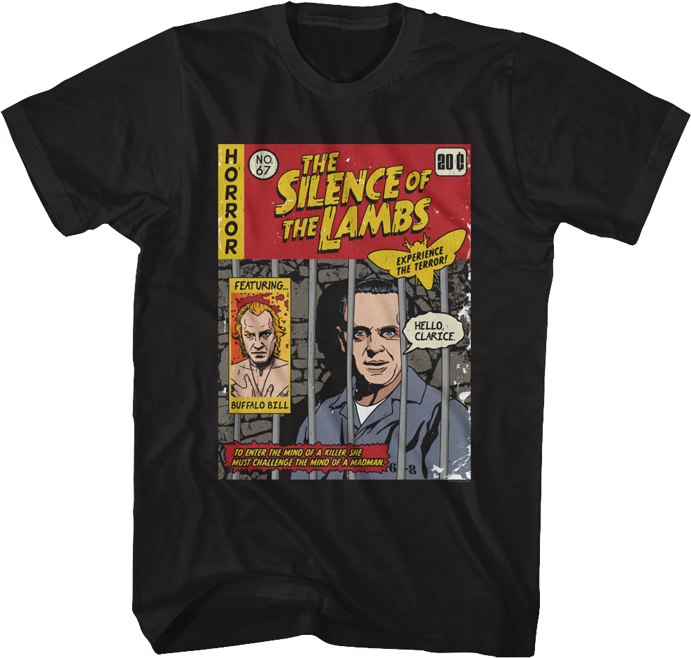Comic Book Cover Silence of the Lambs T-Shirt Hoodie, Sweatshirt | CiraTrend.com (Image 1)