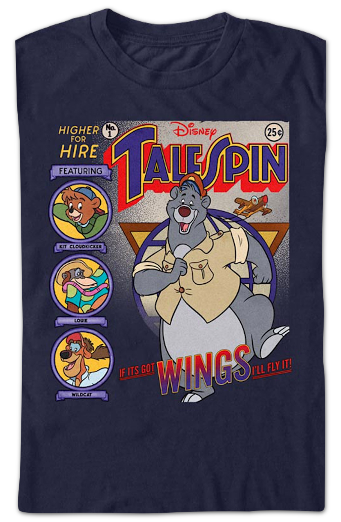 Comic Book Cover TaleSpin T-Shirt Hoodie, Sweatshirt | CiraTrend.com (Image 2)