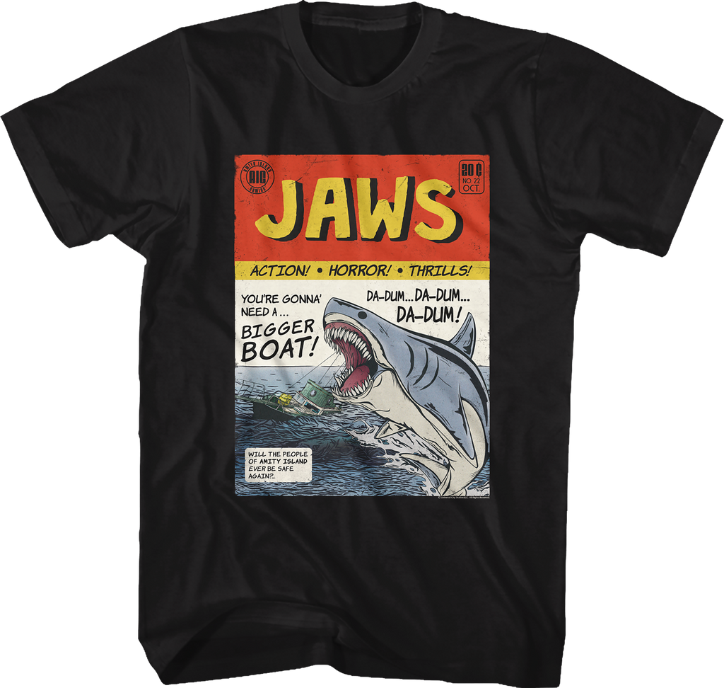 Comic Book Jaws T-Shirt Hoodie, Sweatshirt | CiraTrend.com (Image 1)