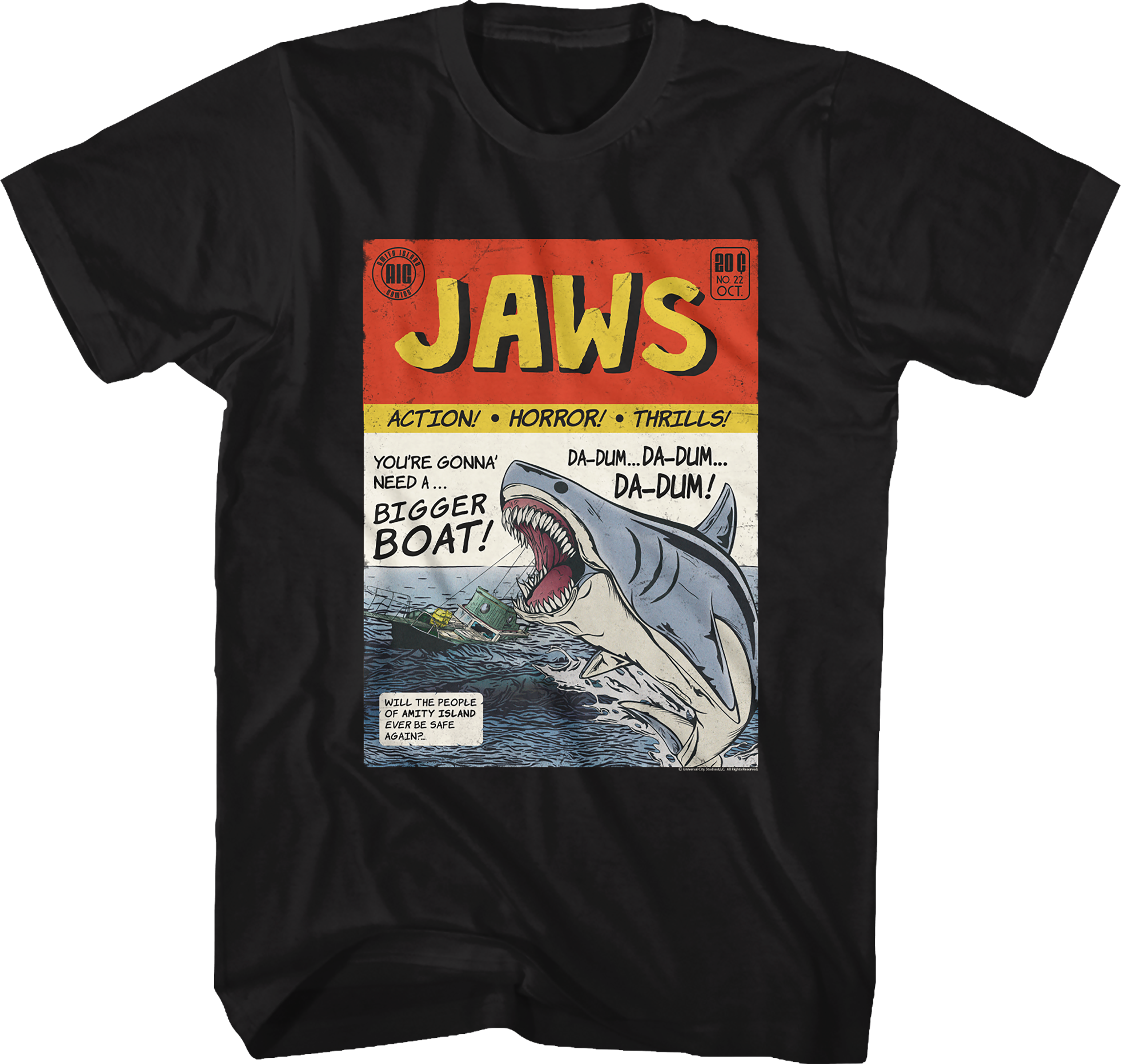 Comic Book Jaws T-Shirt Hoodie, Sweatshirt | CiraTrend.com (Image 1)