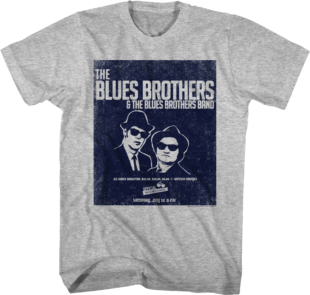 Concert Poster Blues Brothers T-Shirt Hoodie, Sweatshirt | CiraTrend.com (Image 1)