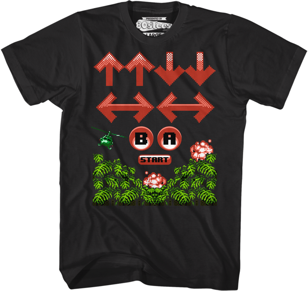 Contra Cheat Code 30 Lives T-Shirts, Hoodie, Sweatshirt
