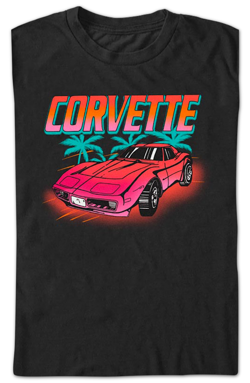 Corvette Palm Trees Chevrolet T-Shirt Hoodie, Sweatshirt | CiraTrend.com (Image 2)