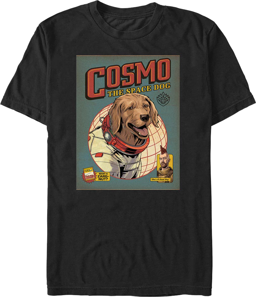 Cosmo The Space Dog Comic Book Cover Guardians Of The Galaxy T-Shirt Hoodie, Sweatshirt | CiraTrend.com (Image 1)