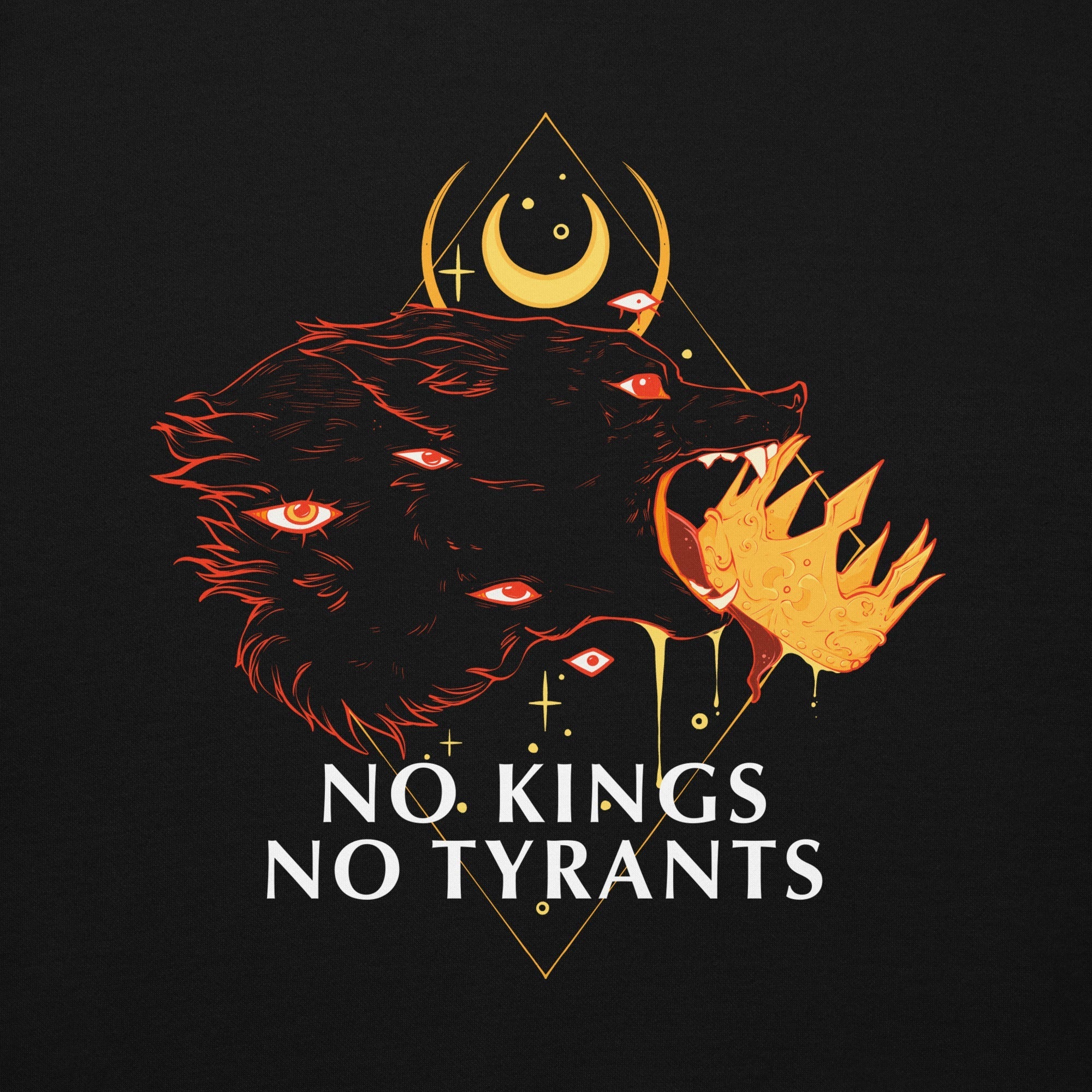 No Kings Wolf, Unisex Hoodie T-Shirts, Sweatshirt | CiraTrend.com (Image 4)