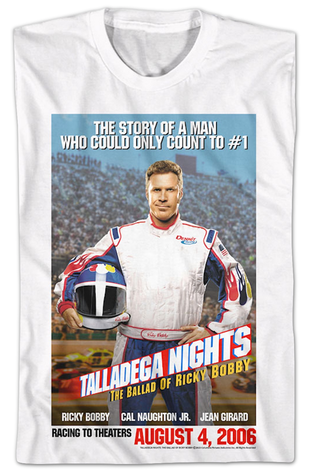 Count To #1 Poster Talladega Nights T-Shirt Hoodie, Sweatshirt | CiraTrend.com (Image 2)