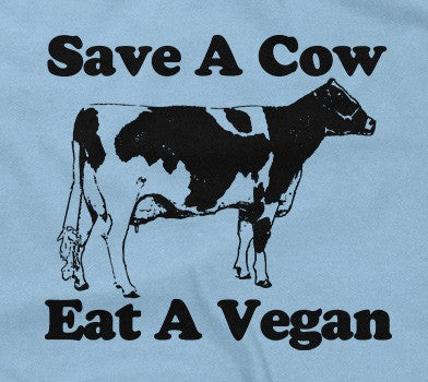 Save A Cow, Eat A Vegan Hoodie T-Shirts, Sweatshirt | CiraTrend.com (Image 2)