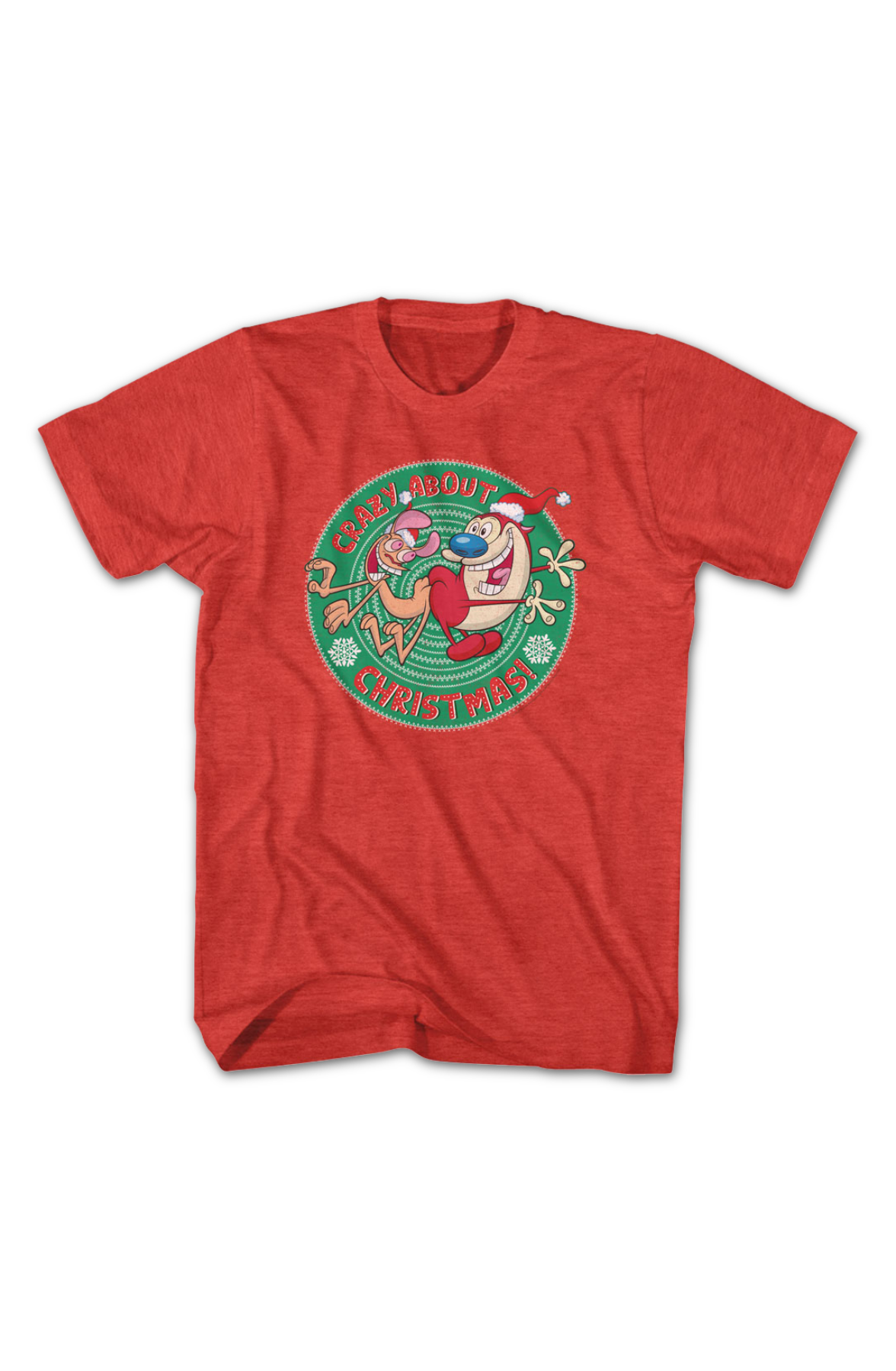 Crazy About Christmas Ren And Stimpy T-Shirt Hoodie, Sweatshirt | CiraTrend.com (Image 2)