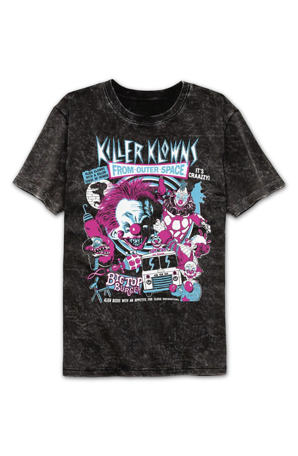 Crazy Collage Killer Klowns From Outer Space Mineral Wash T-Shirt Hoodie, Sweatshirt | CiraTrend.com (Image 2)