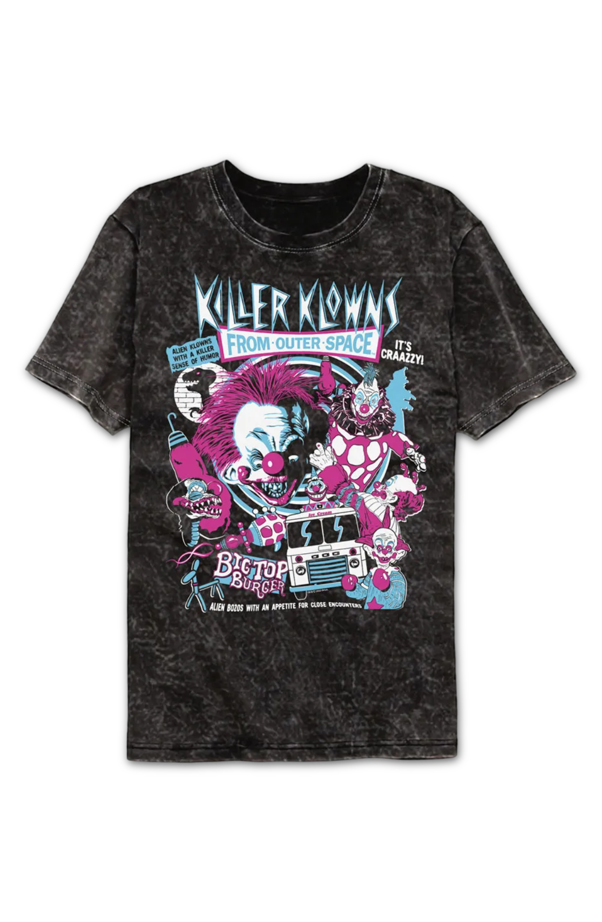 Crazy Collage Killer Klowns From Outer Space Mineral Wash T-Shirt Hoodie, Sweatshirt | CiraTrend.com (Image 2)