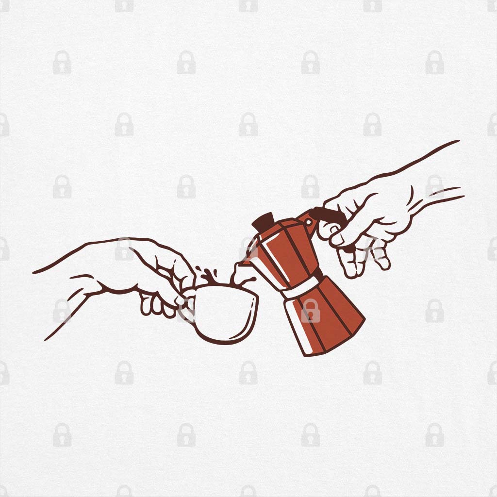 The Creation of Coffee T-Shirt Hoodie, Sweatshirt | CiraTrend.com (Image 1)
