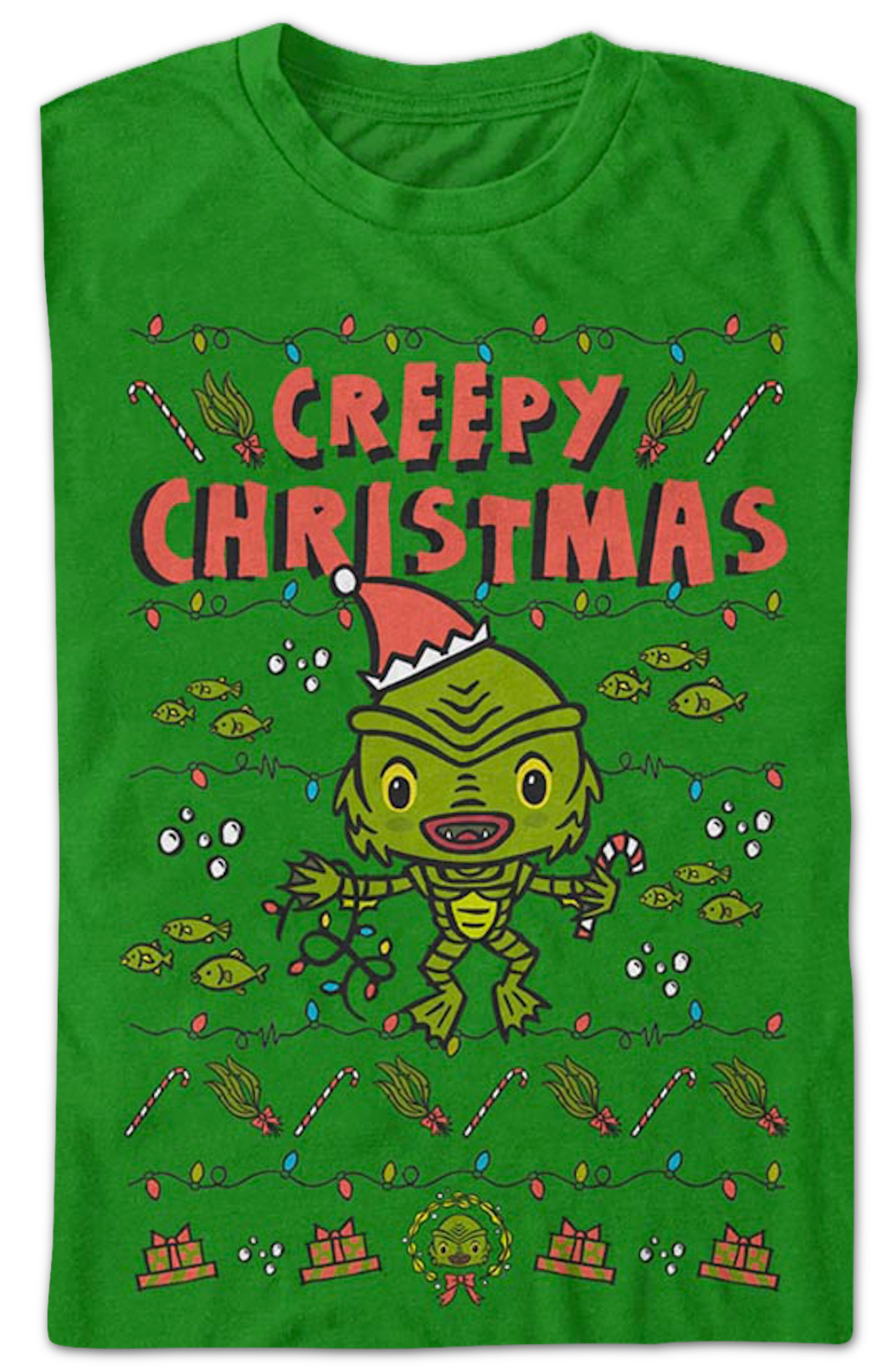 Creepy Christmas Creature From The Black Lagoon T-Shirt Hoodie, Sweatshirt | CiraTrend.com (Image 2)