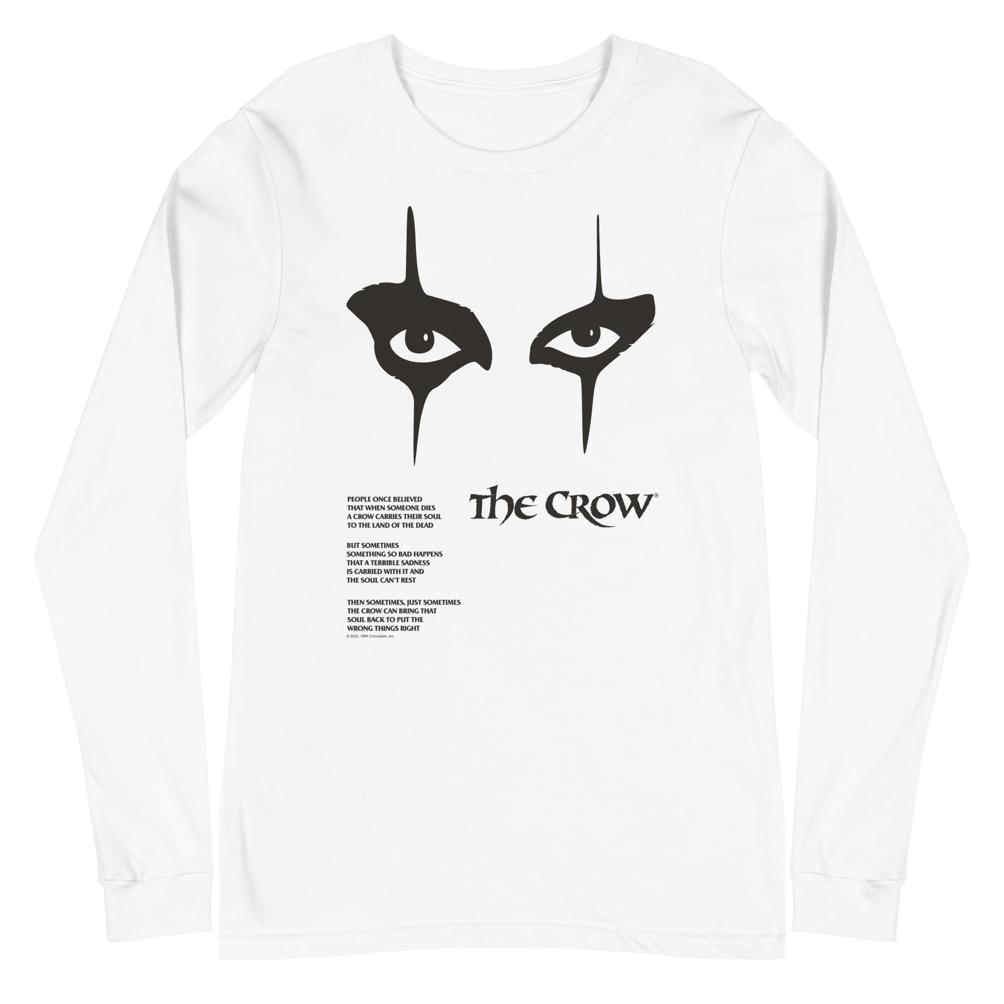 The Crow - Thousand Yard Stare Long Sleeve T-Shirt Hoodie, Sweatshirt | CiraTrend.com