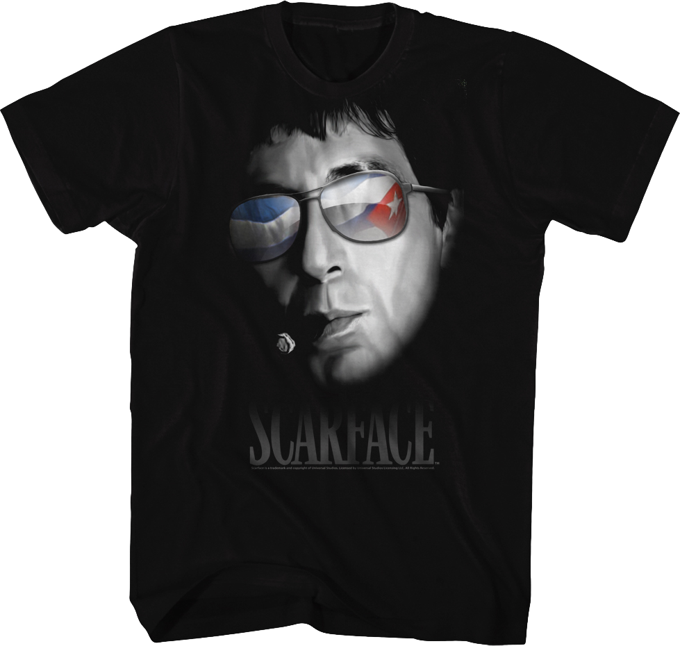 Cuban Flag Scarface T-Shirt Hoodie, Sweatshirt | CiraTrend.com (Image 1)