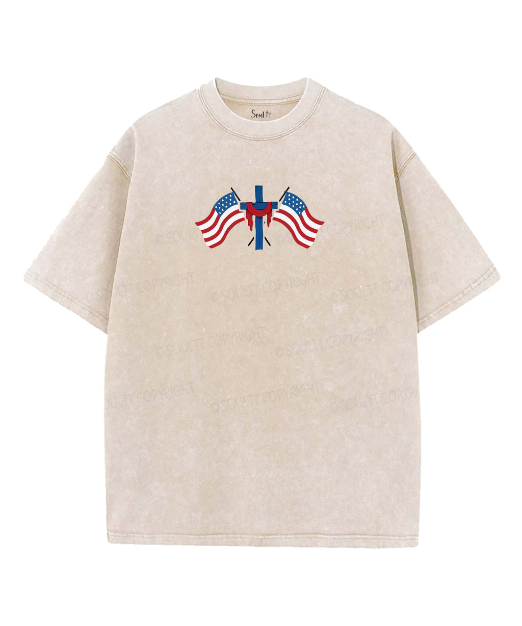 There Is Freedom Double Sided Washed Christian Style001 T-Shirts, Hoodie, Sweatshirt