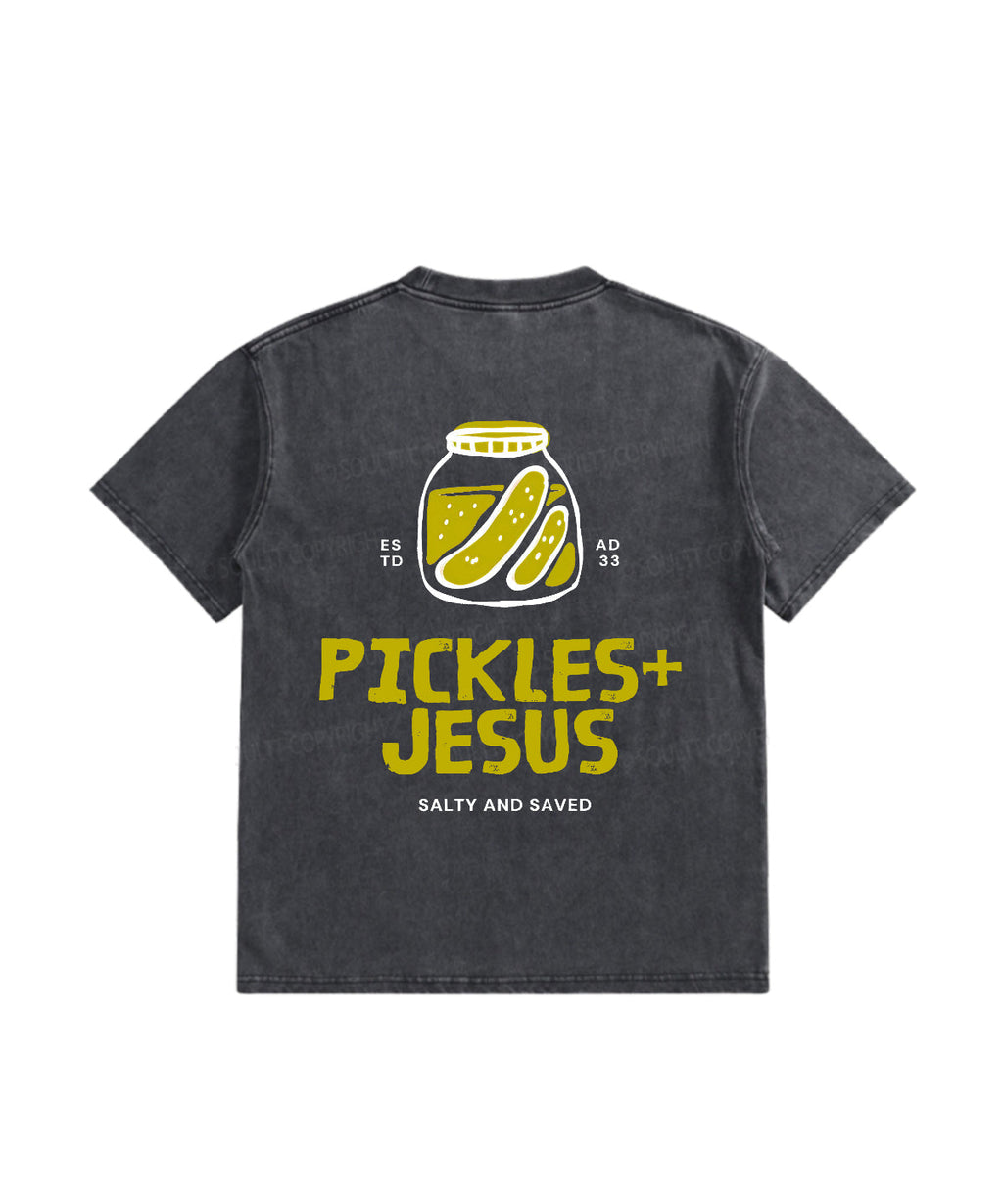 Kids Salty And Saved Double Sided Washed Christian T-shirt Hoodie, Sweatshirt | CiraTrend.com (Image 3)