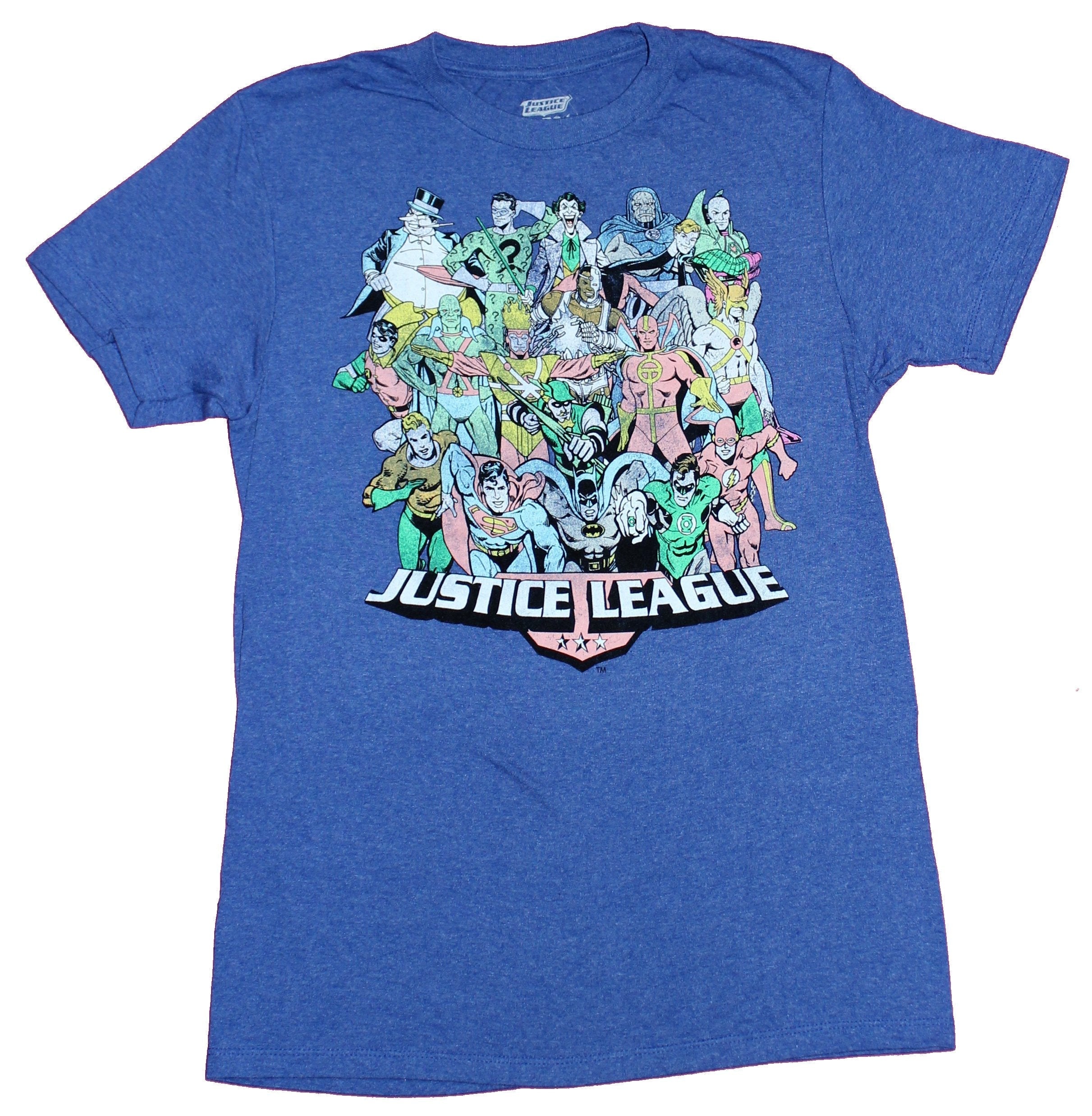 Justice League Mens T-Shirt - Massive Mound Of Hundreds of Heroes Image Hoodie, Sweatshirt | CiraTrend.com