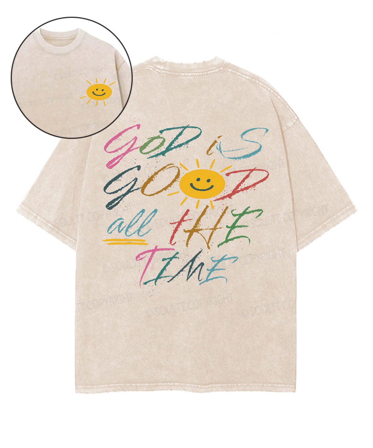 God Is Good All Time Double Sided Washed Christian Style001 T-Shirts, Hoodie, Sweatshirt
