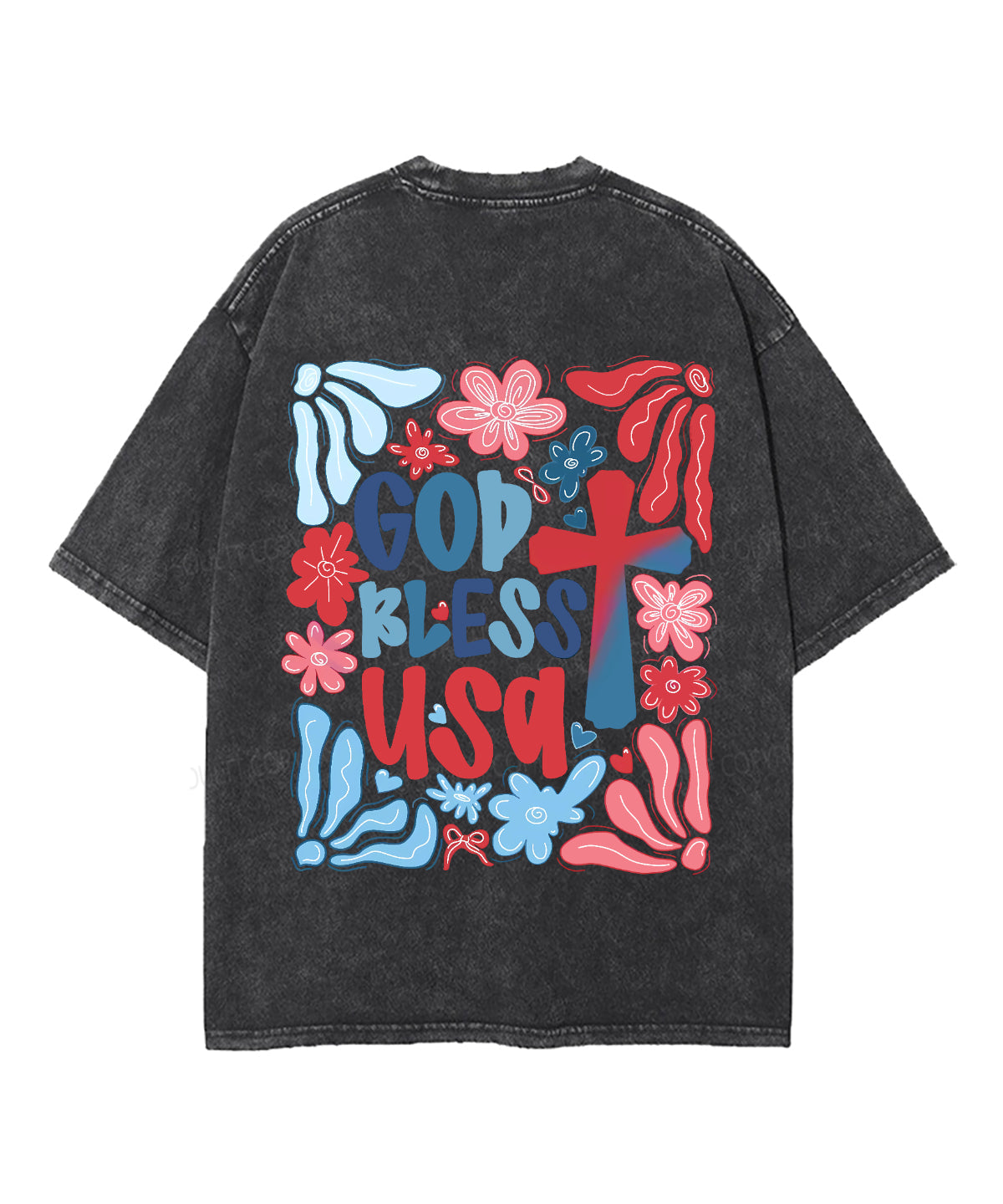 God Bless USA Double Sided Washed Christian T-Shirts, Hoodie, Sweatshirt