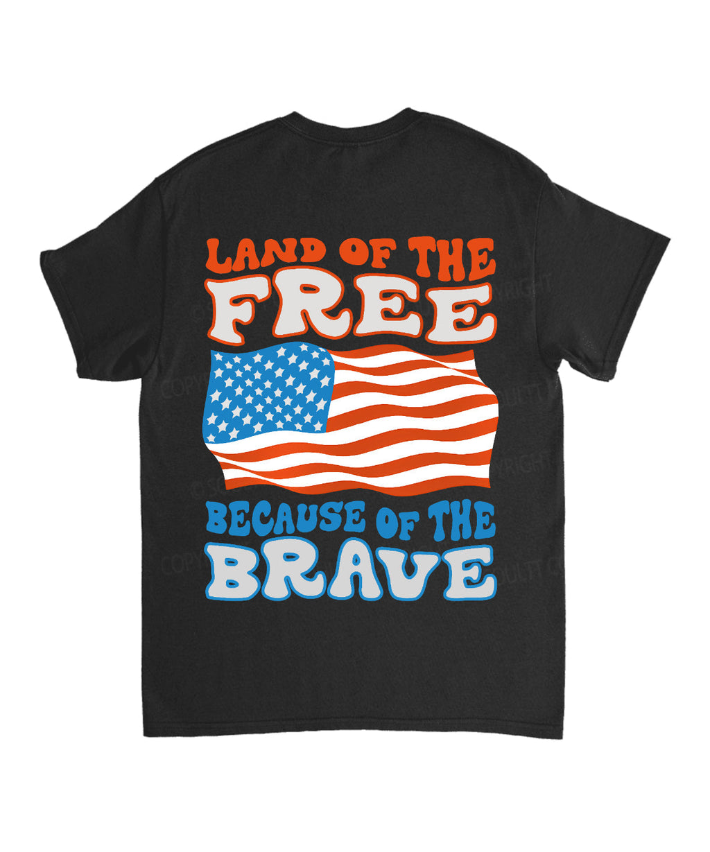 Land Of The Free Double Sided Unisex Cotton Christian T-Shirt Style001 Hoodie, Sweatshirt | CiraTrend.com (Image 5)