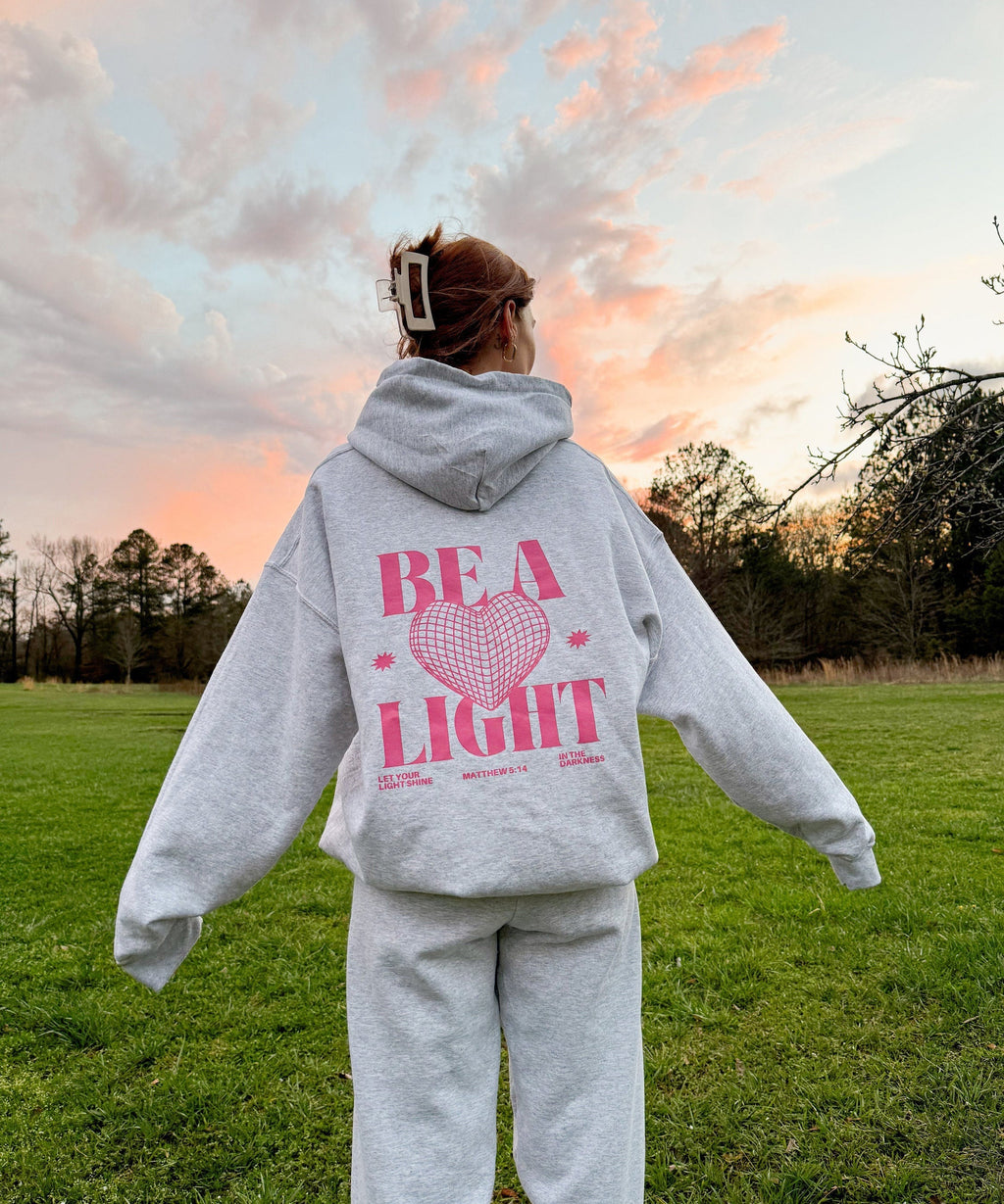 Be The Light Double Sided Cotton Christian Hoodie T-Shirts, Sweatshirt | CiraTrend.com (Image 1)