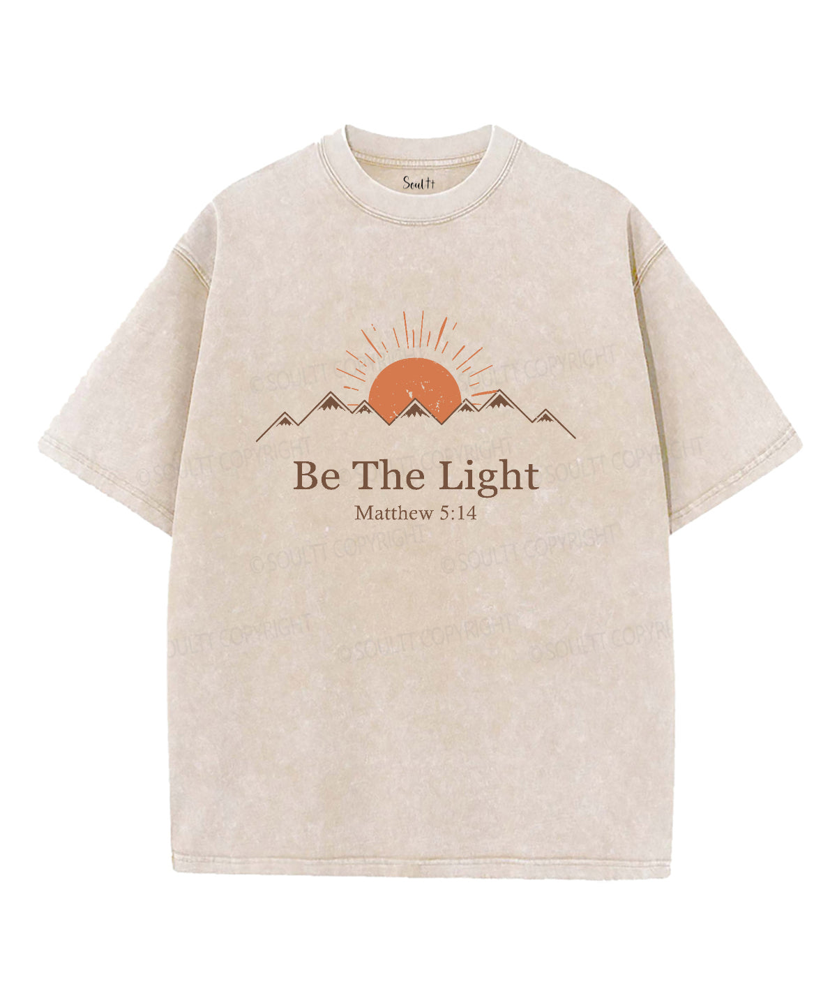 Be The Light Washed Christian T-shirt Style016 Hoodie, Sweatshirt | CiraTrend.com (Image 5)