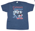 Cuphead Mens T-Shirt - Cuphead & Mugman Distressed Duo Hoodie, Sweatshirt | CiraTrend.com